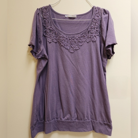 Maurices Purple Tunic Top Women's Size 1 - Picture 1 of 9